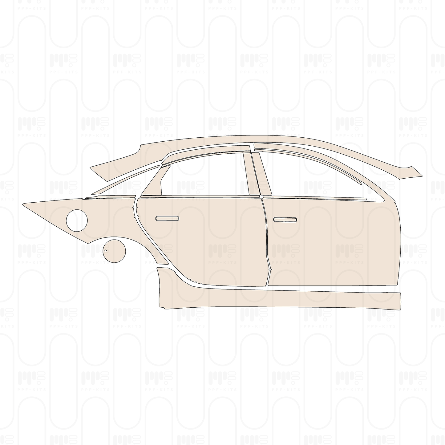 Pre-Cut PPF Hyundai IONIQ 6 (US) Limited 2023