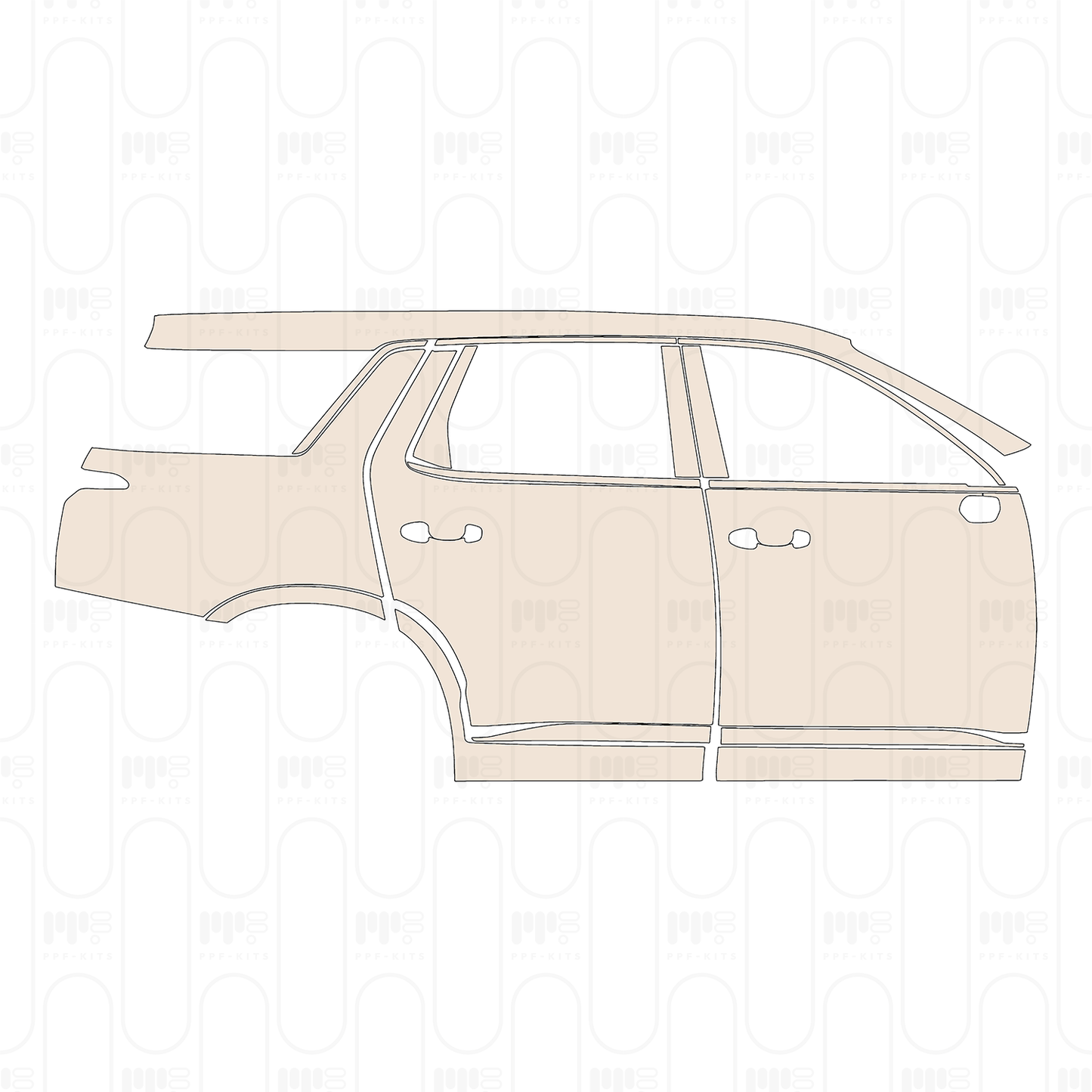 Pre-Cut PPF Hyundai Palisade Calligraphy 2023