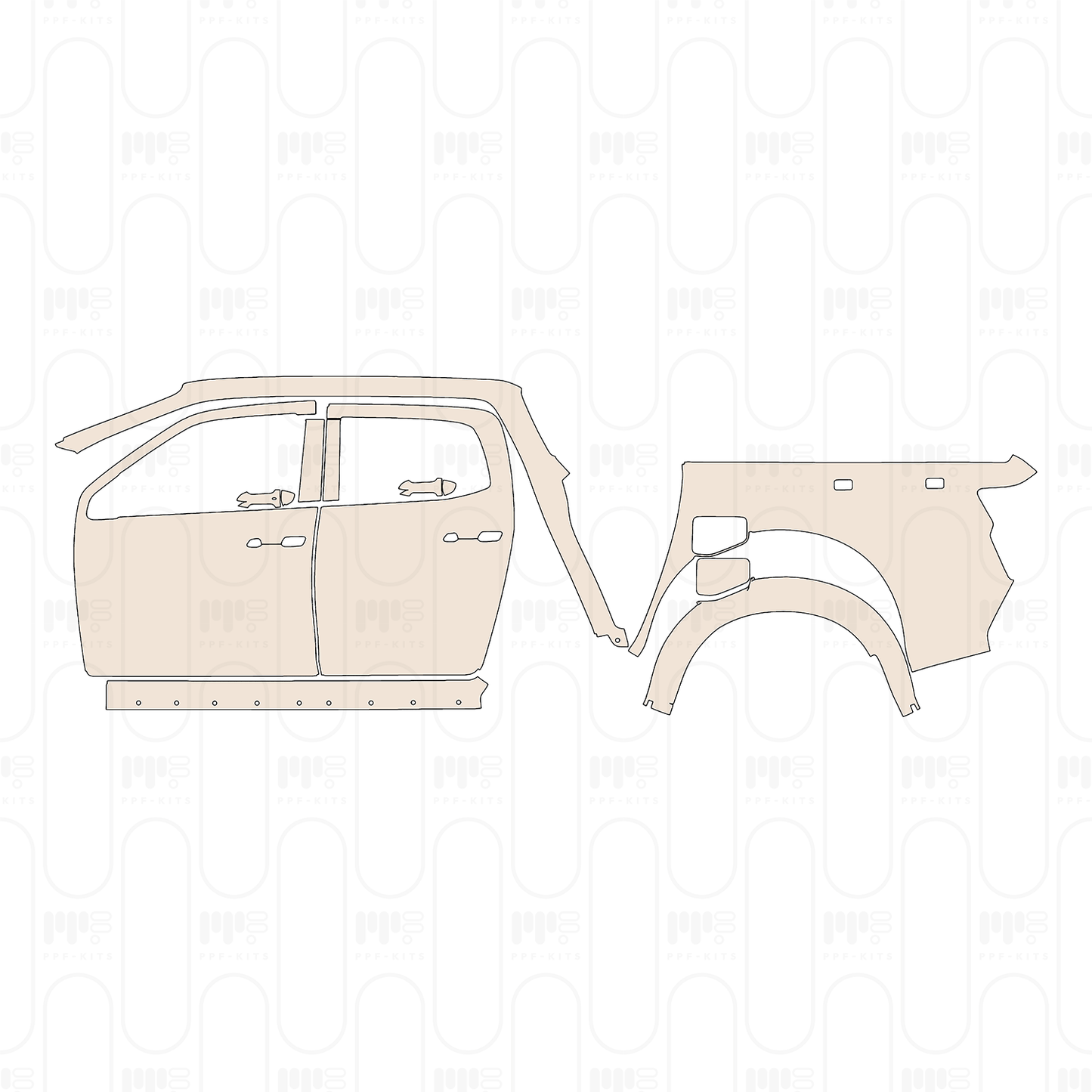 Pre-Cut PPF ISUZU D-MAX V-CROSS 2023