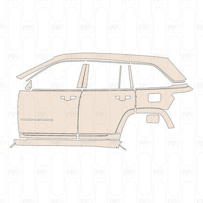 Pre-Cut PPF JEEP Grand Cherokee Grand Cherokee (2-row) Summit 2022