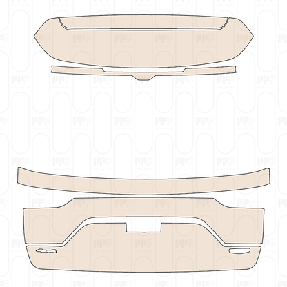Pre-Cut PPF JEEP Grand Cherokee Grand Cherokee (2-row) Summit 2022