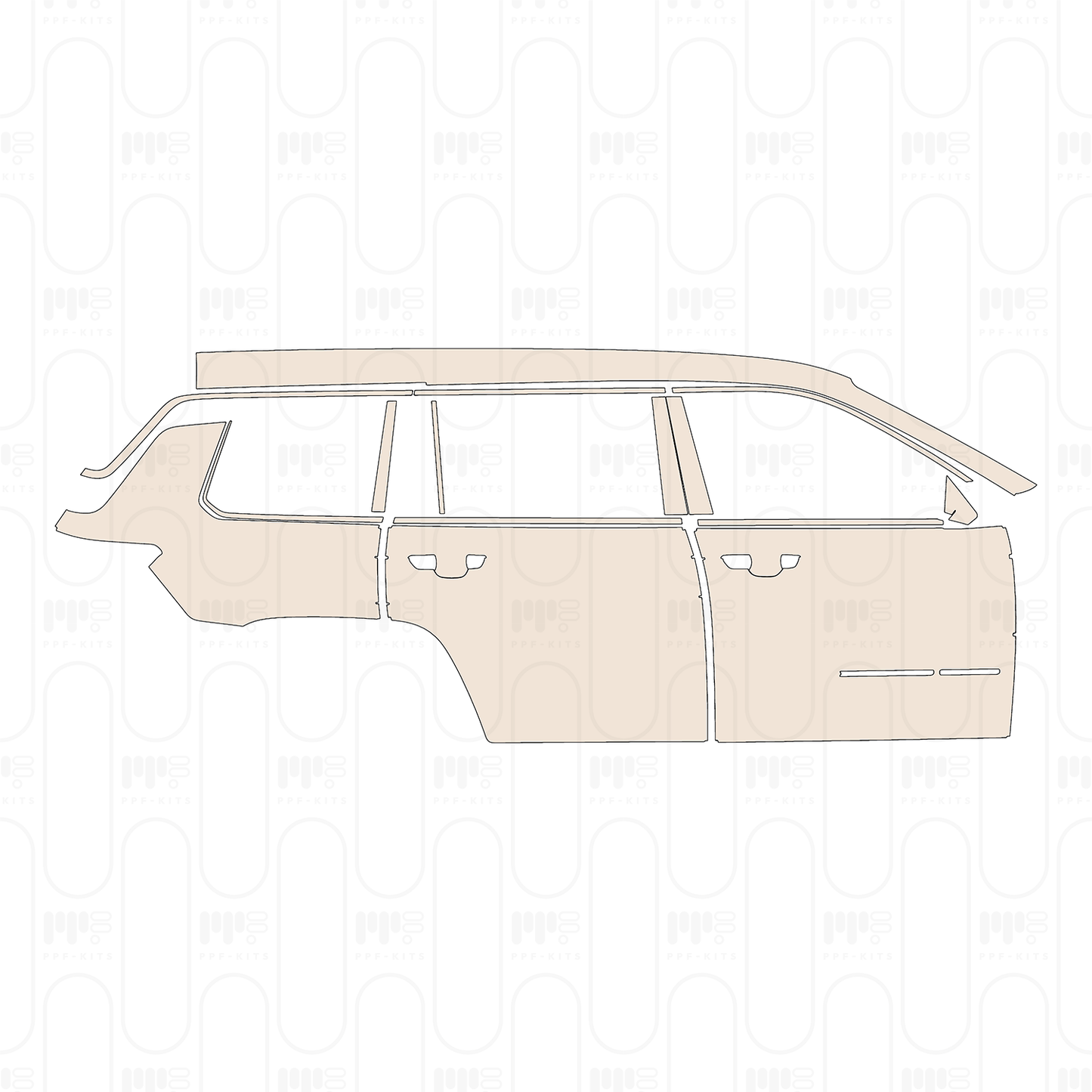 Pre-Cut PPF JEEP Grand Cherokee Grand Cherokee L (3-row) Laredo 2022