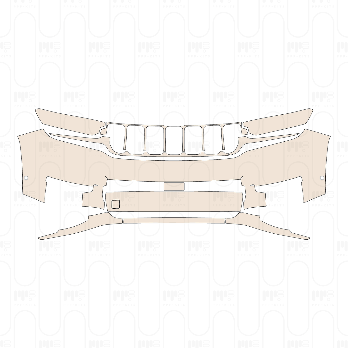 Pre-Cut PPF JEEP Grand Cherokee Grand Cherokee L (3-row) Laredo 2022
