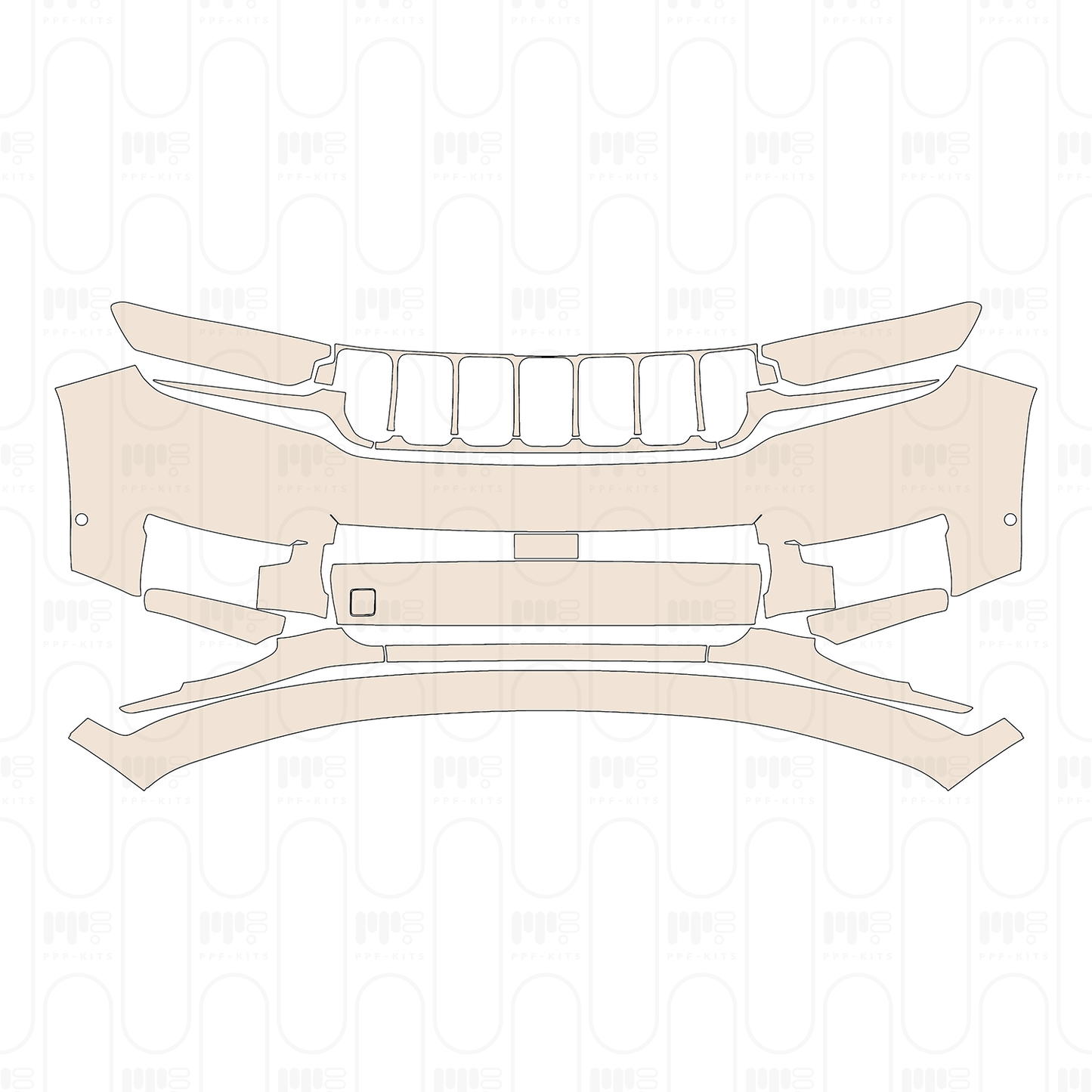 Pre-Cut PPF JEEP Grand Cherokee Grand Cherokee L (3-row) Summit 2022