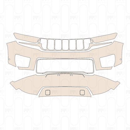 Pre-Cut PPF JEEP Grand Cherokee Grand Cherokee L (3-row) Overland 2022