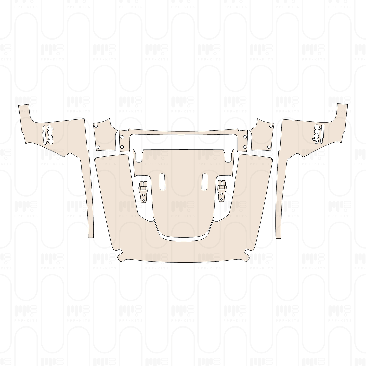 Pre-Cut PPF JEEP Wrangler 2 Door Rubicon 2022