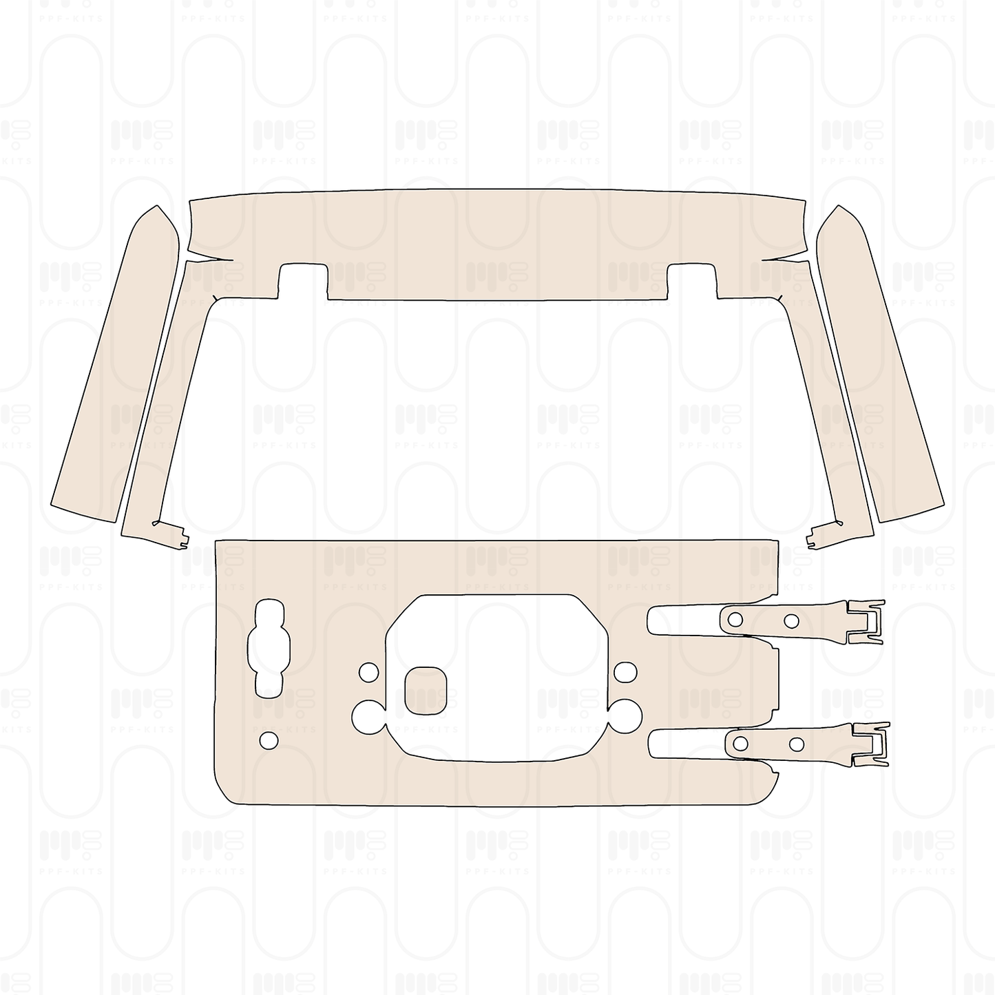 Pre-Cut PPF JEEP Wrangler 2 Door Rubicon 2022