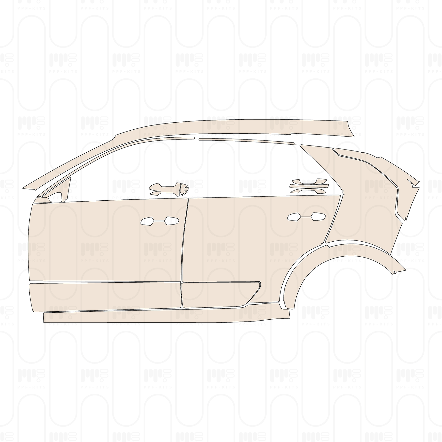 Pre-Cut PPF KIA Niro EV (US) Wave 2023