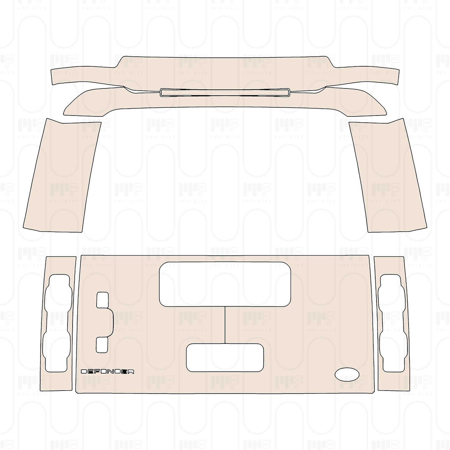 Pre-Cut PPF Land Rover Defender 110 Diablo Special Edition (China only) 2022