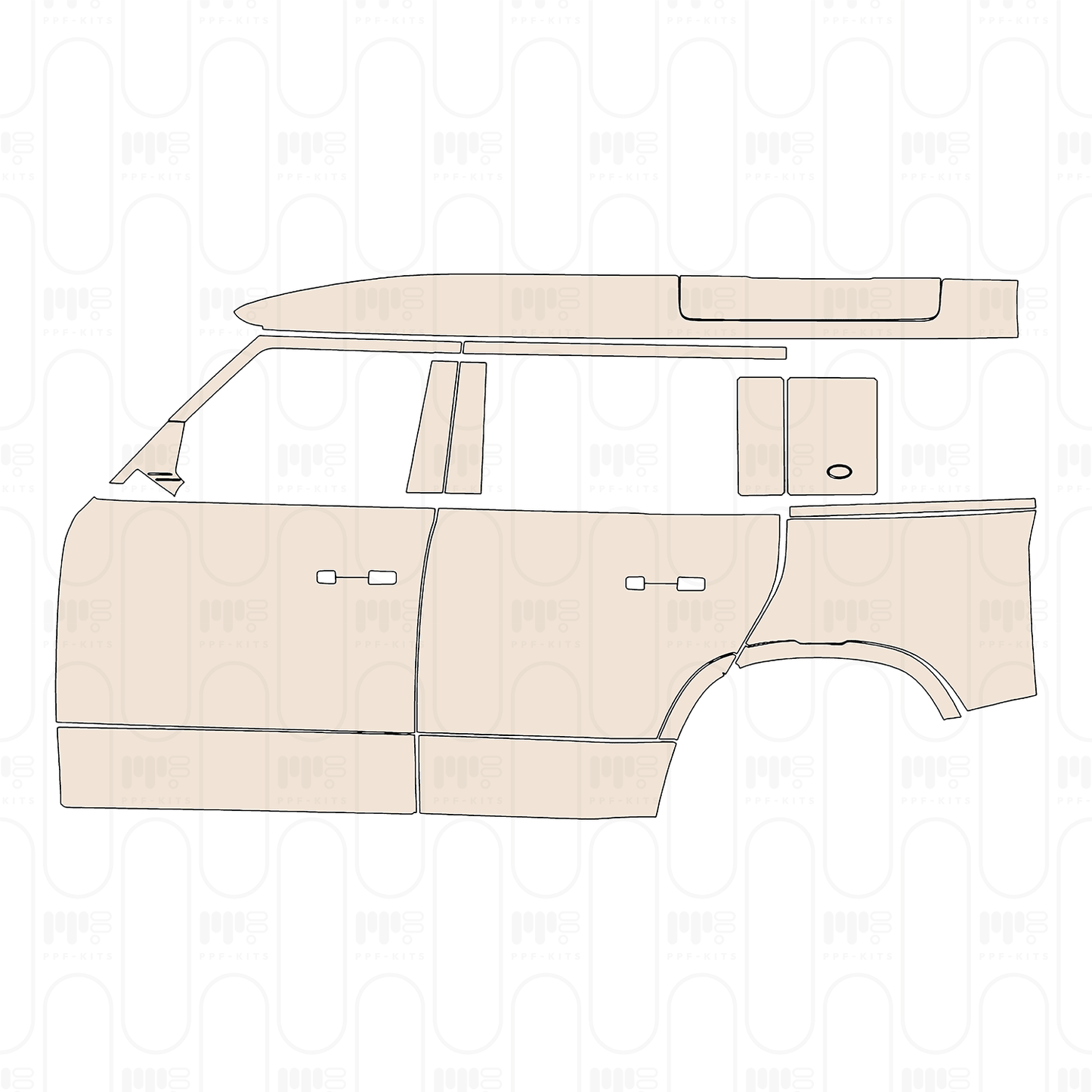 Pre-Cut PPF Land Rover Defender 110 X-Dynamic 2022