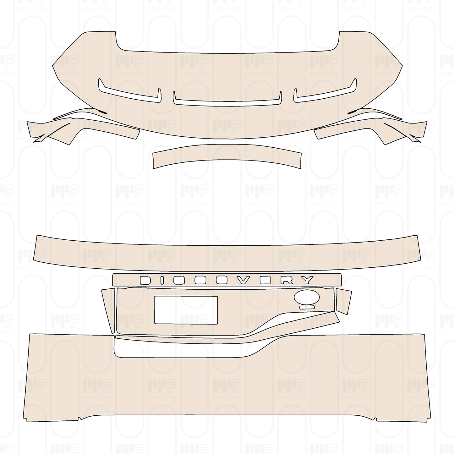 Pre-Cut PPF Land Rover Discovery 5 R-Dynamic S 2022