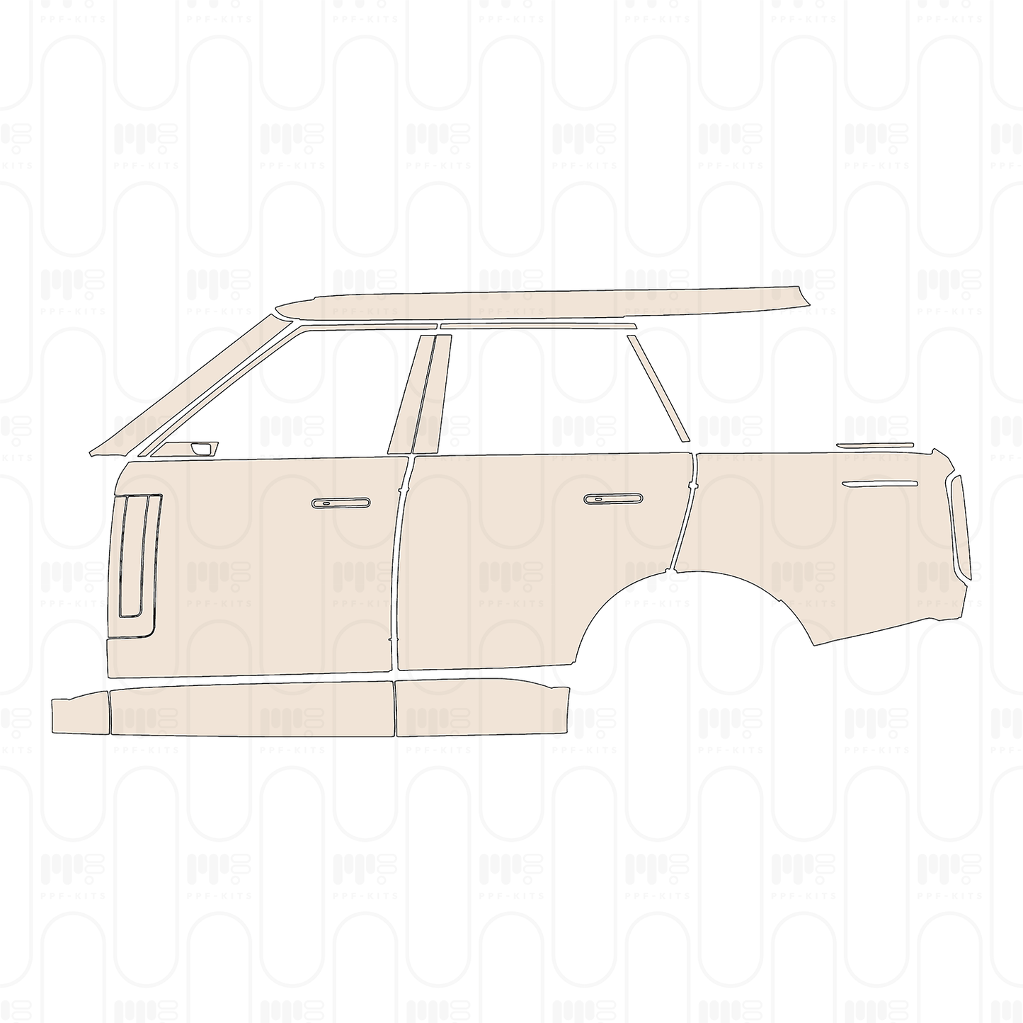Pre-Cut PPF Land Rover Range Rover Standard Wheelbase SV 2024
