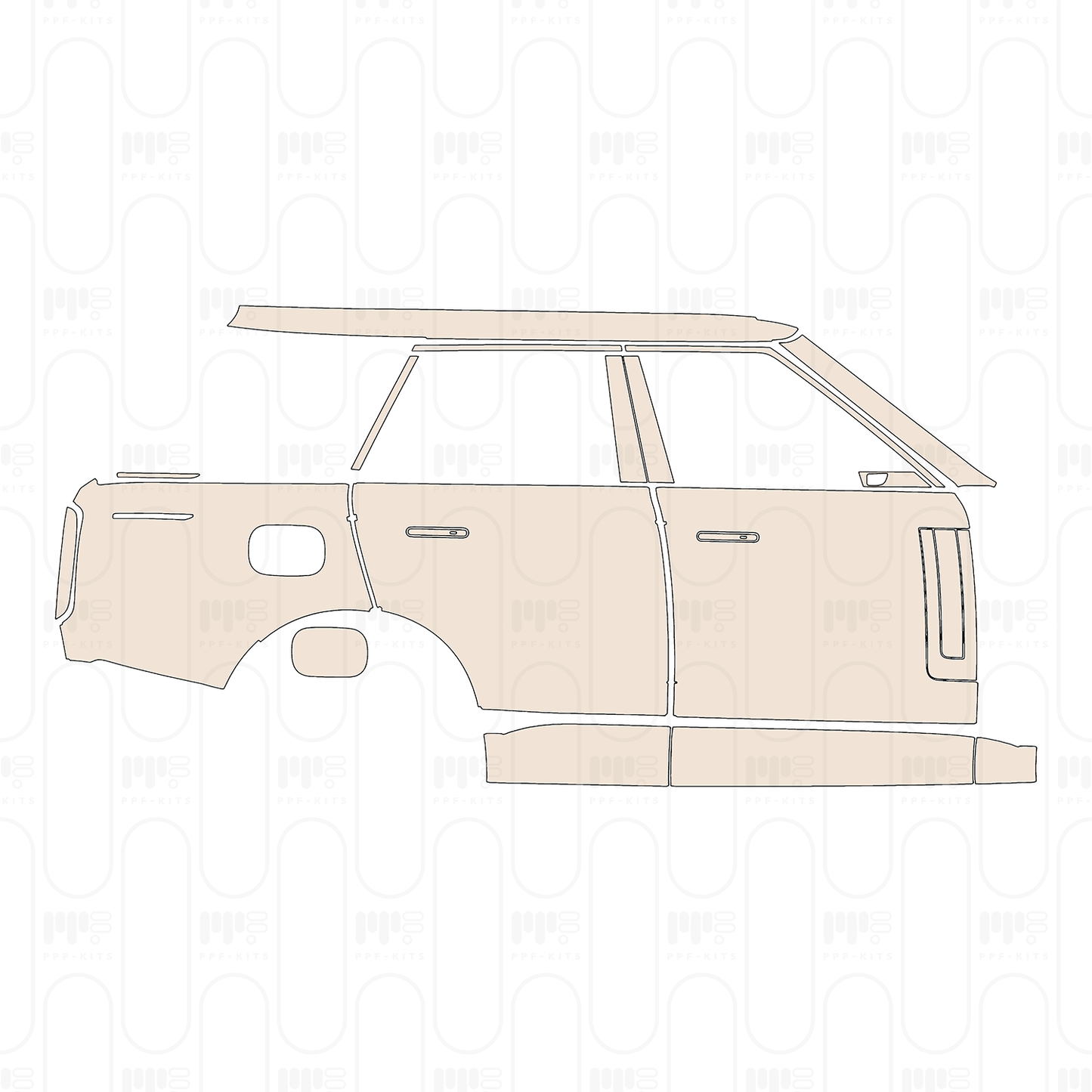 Pre-Cut PPF Land Rover Range Rover Standard Wheelbase Autobiography 2024