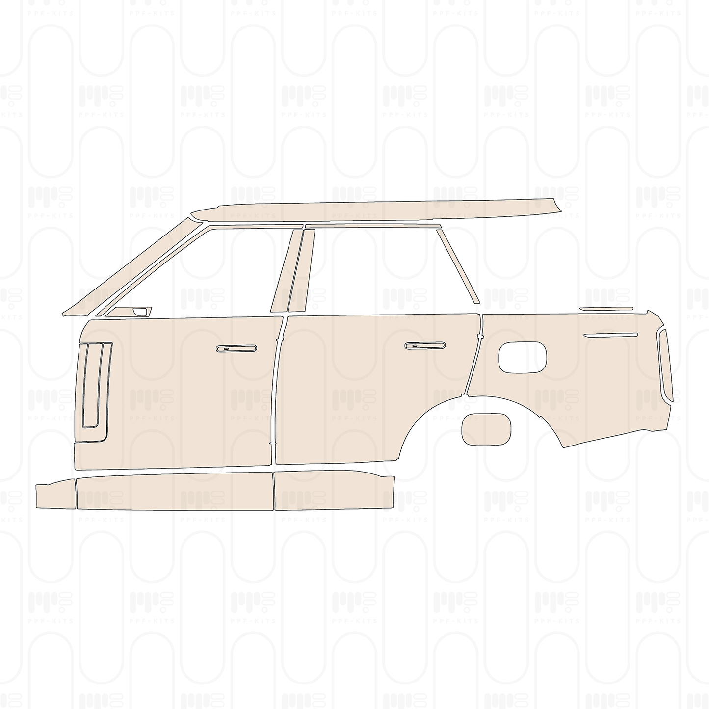 Pre-Cut PPF Land Rover Range Rover Standard Wheelbase Autobiography 2024