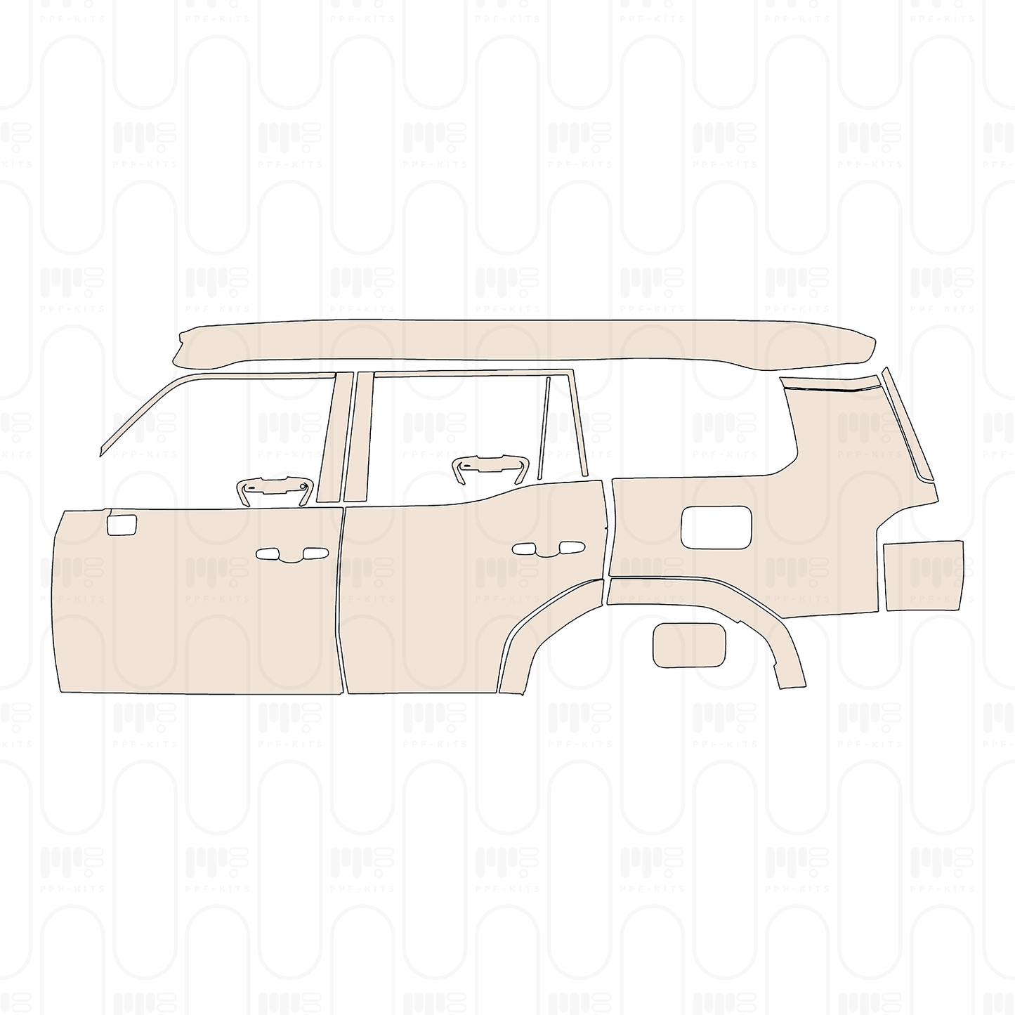 Pre-Cut PPF Lexus GX (US) Overtrail 2025