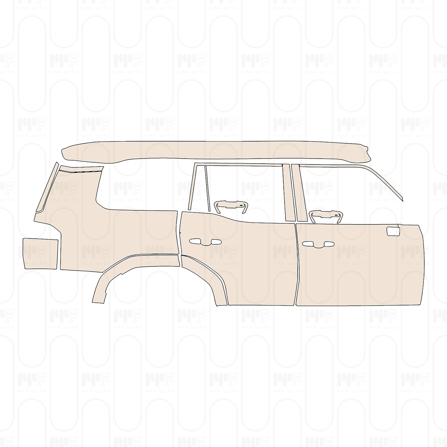 Pre-Cut PPF Lexus GX (US) Overtrail 2025