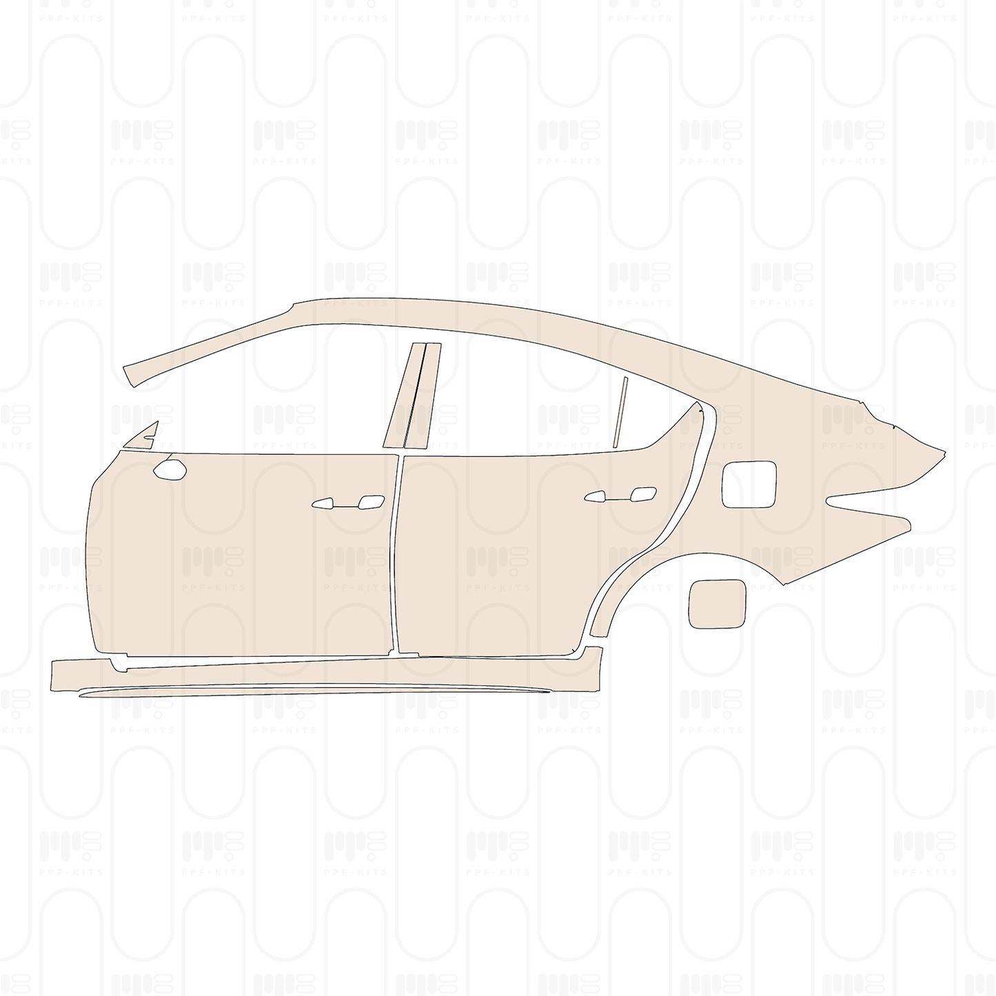 Pre-Cut PPF Lexus IS Sedan Base 2022