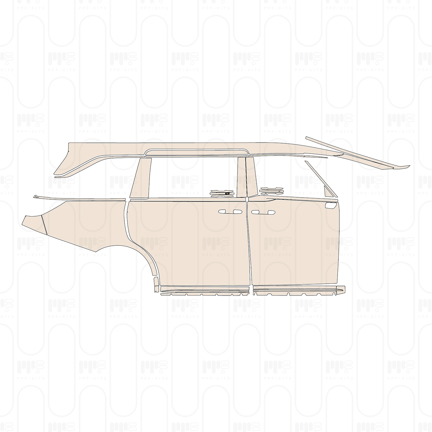 Pre-Cut PPF Lexus LM 2024