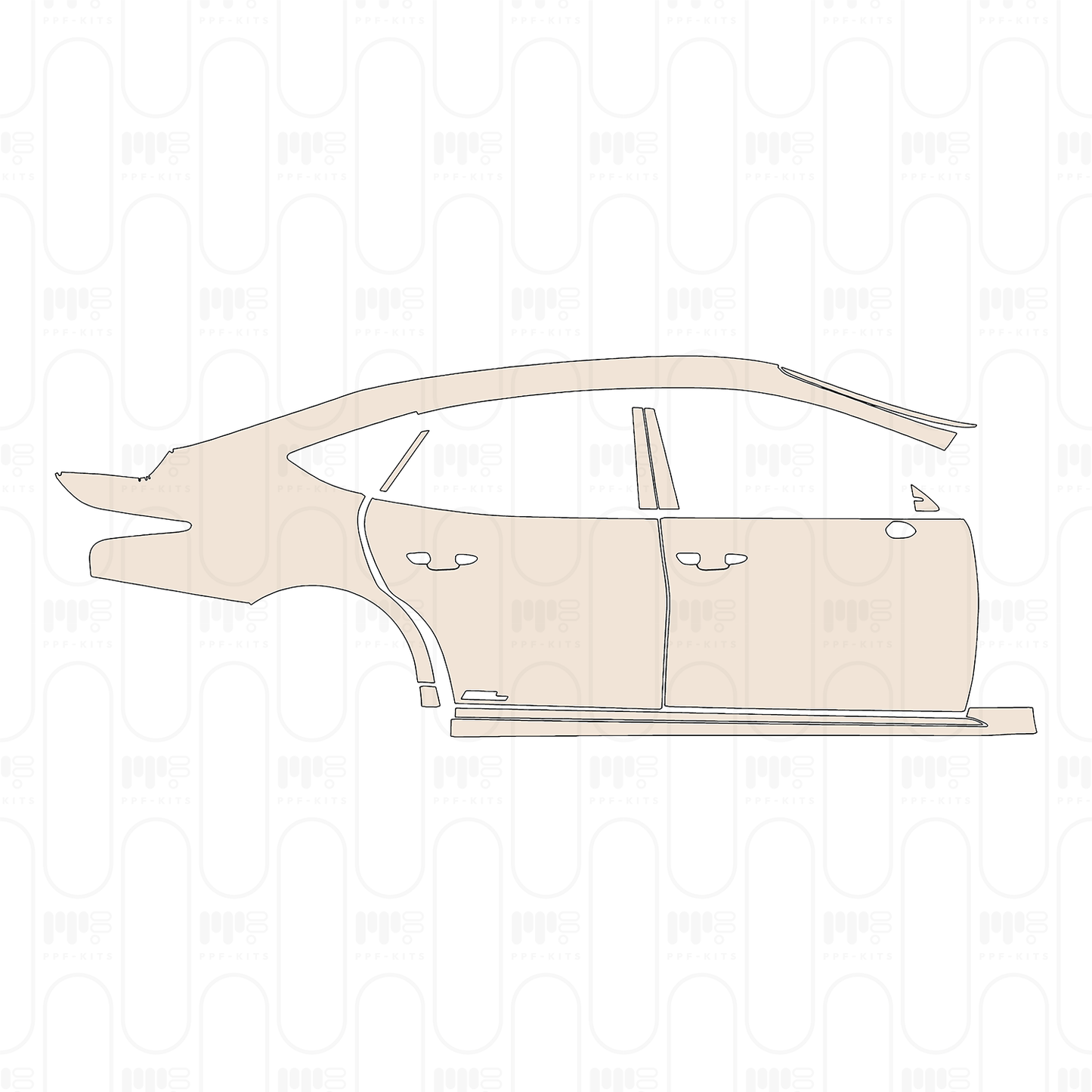 Pre-Cut PPF Lexus LS Hybrid Base 2022