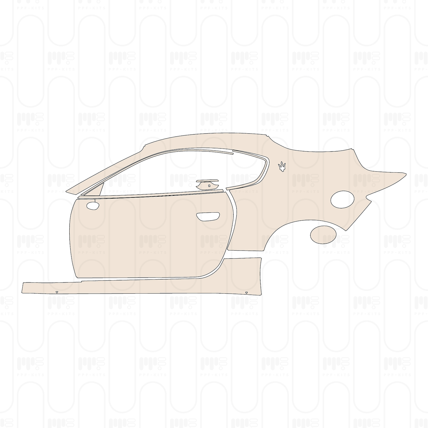 Pre-Cut PPF Maserati GranTurismo Modena 2024