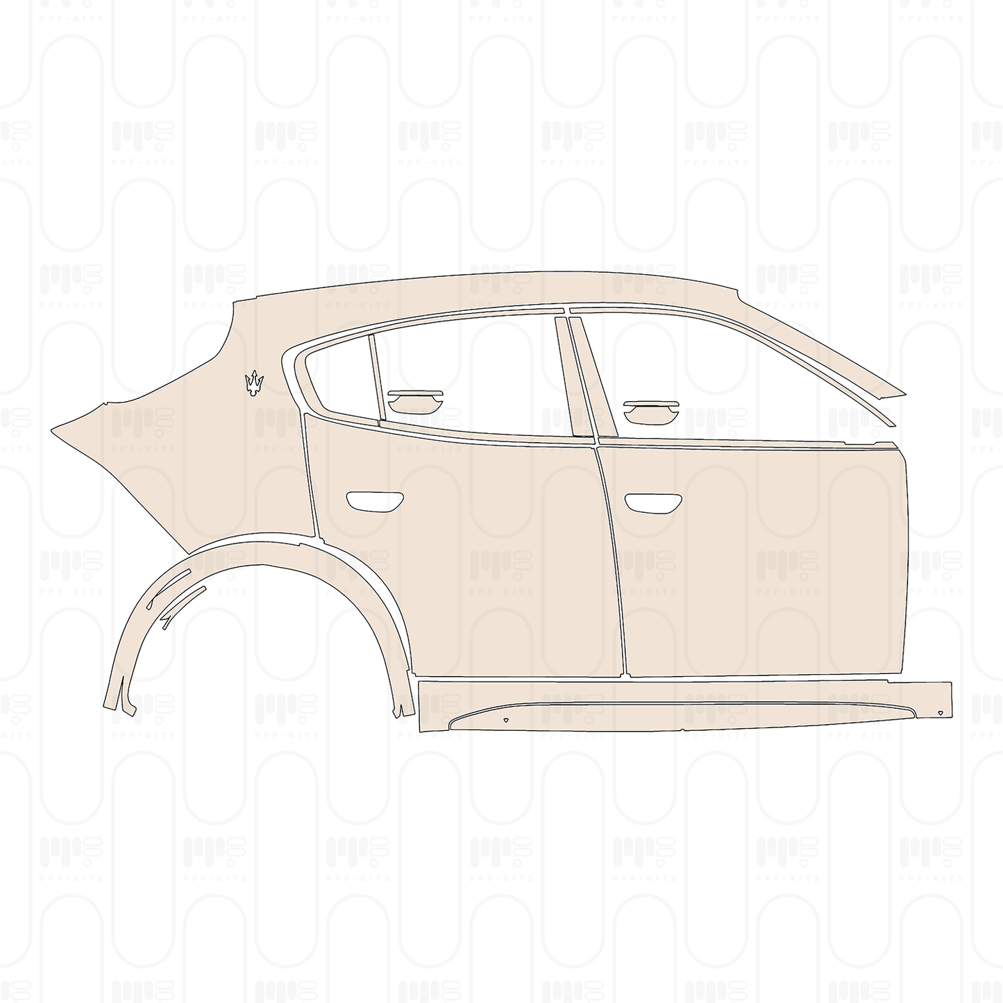 Pre-Cut PPF Maserati Grecale Folgore 2025