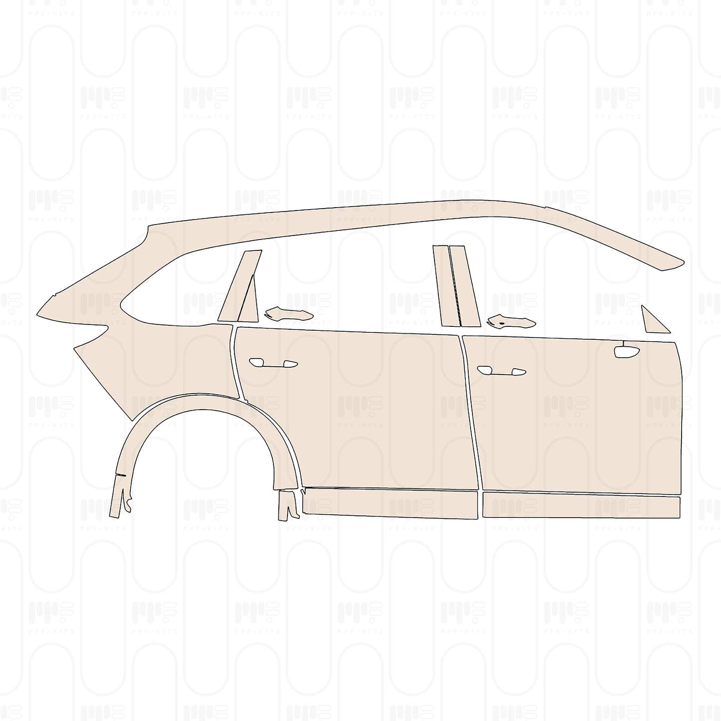 Pre-Cut PPF Mazda CX-80 (EU) Homura Plus 2025