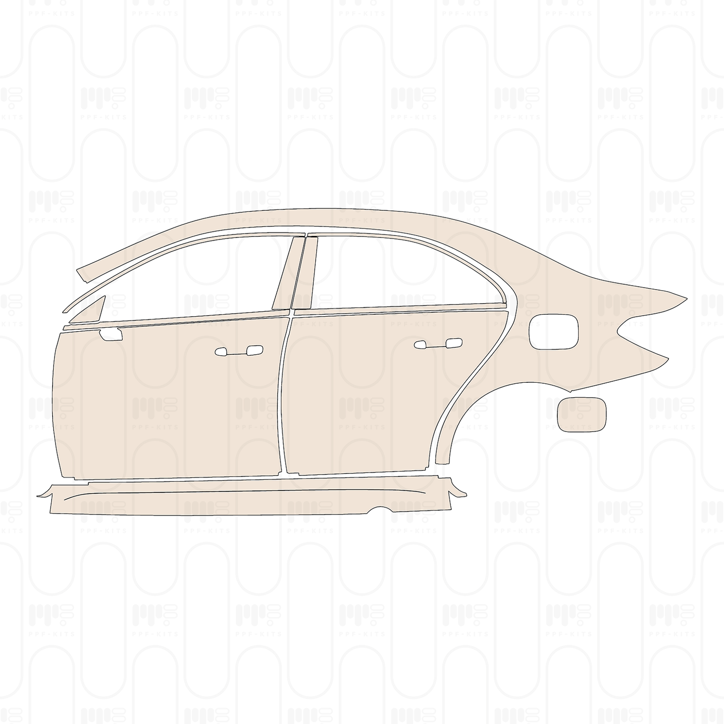 Pre-Cut PPF Mercedes-Benz A Class Sedan AMG-Line Standard Wheelbase 2022