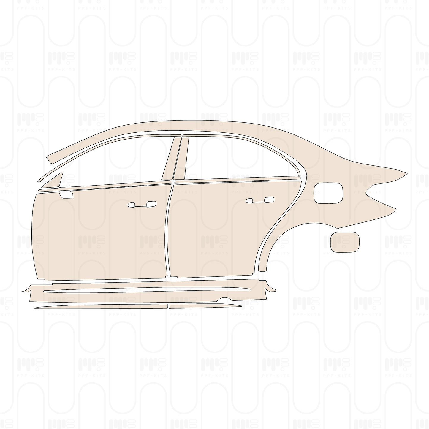 Pre-Cut PPF Mercedes-Benz A Class Sedan AMG A 35 2022