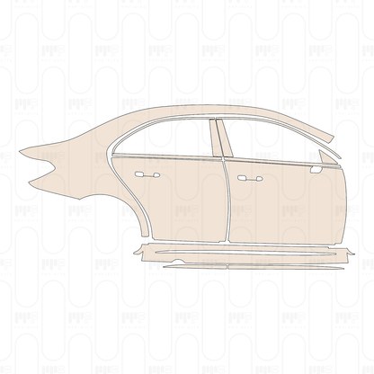 Pre-Cut PPF Mercedes-Benz A Class Sedan AMG A 35 2022