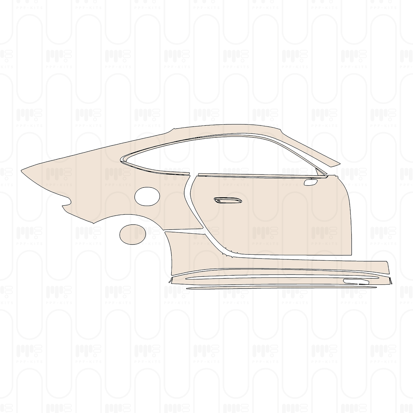 Pre-Cut PPF Mercedes-Benz AMG GT 2-Door AMG GT 43 2024