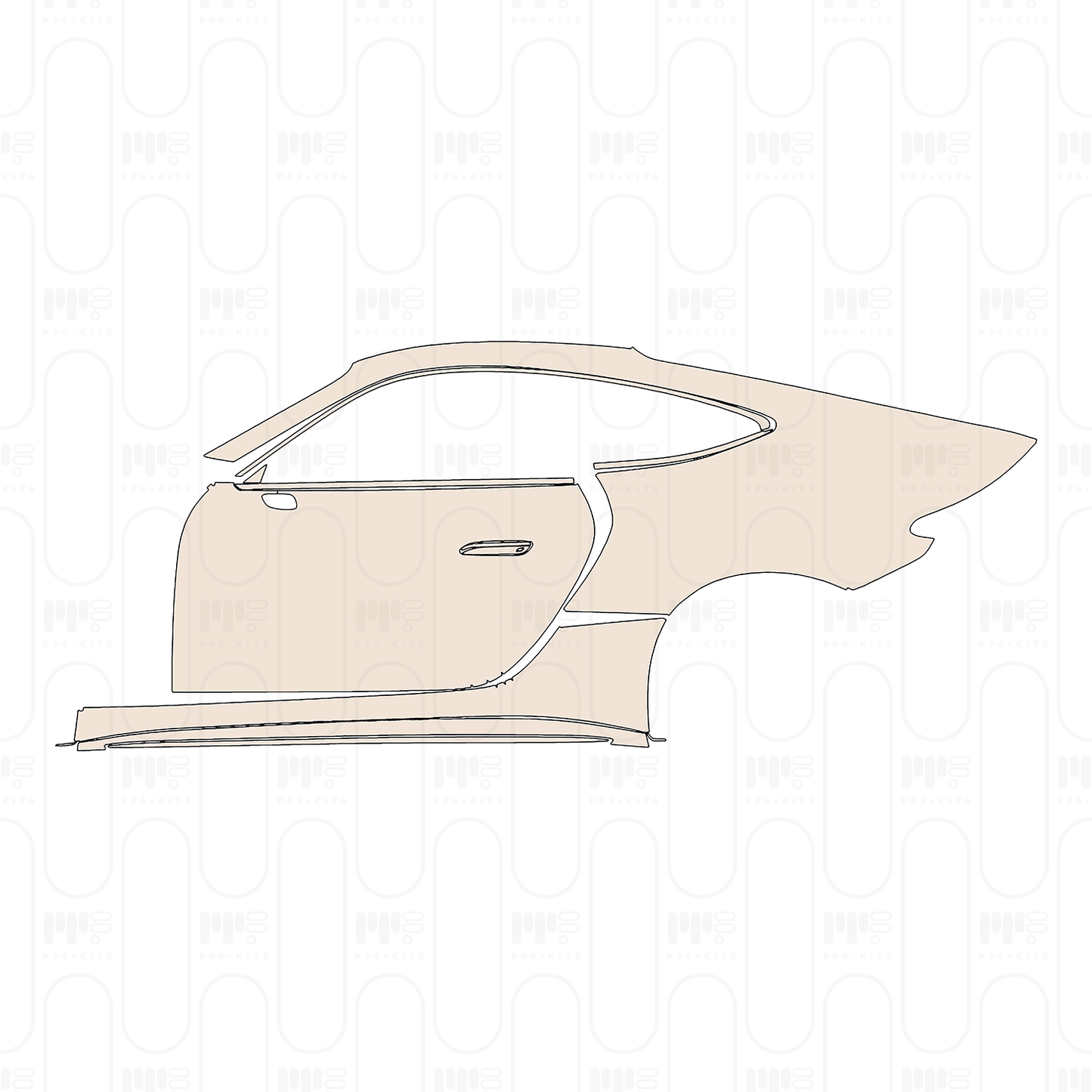 Pre-Cut PPF Mercedes-Benz AMG GT 2-Door AMG GT 55 2024