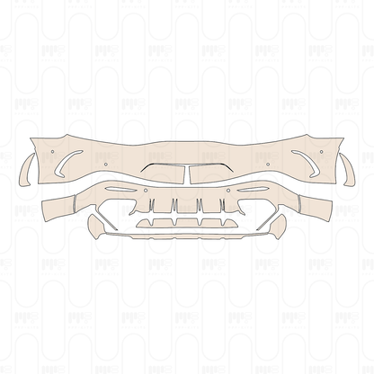Pre-Cut PPF Mercedes-Benz AMG GT 2-Door AMG GT 55 2024
