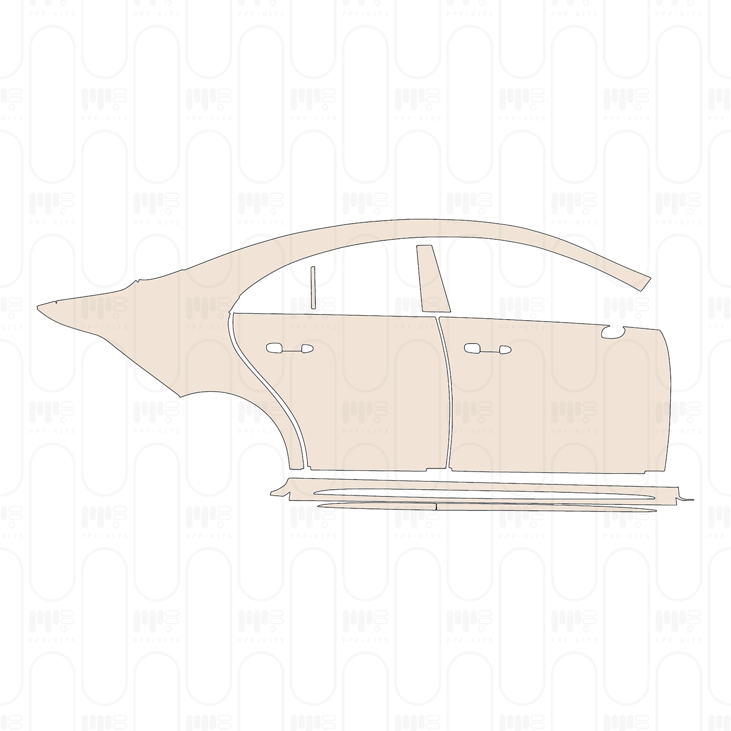 Pre-Cut PPF Mercedes-Benz CLA Coupe AMG CLA 45S 2022