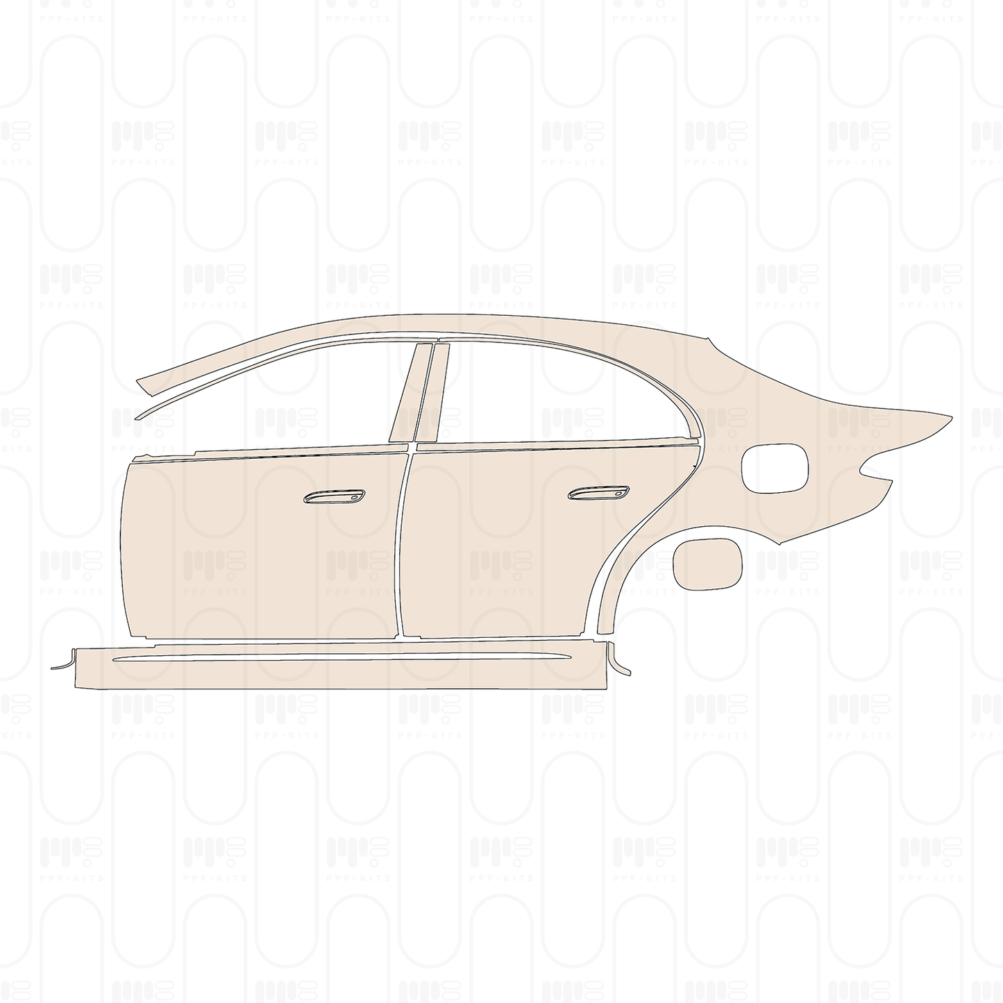 Pre-Cut PPF Mercedes-Benz E Class Sedan AMG-Line Standard Wheelbase 2024