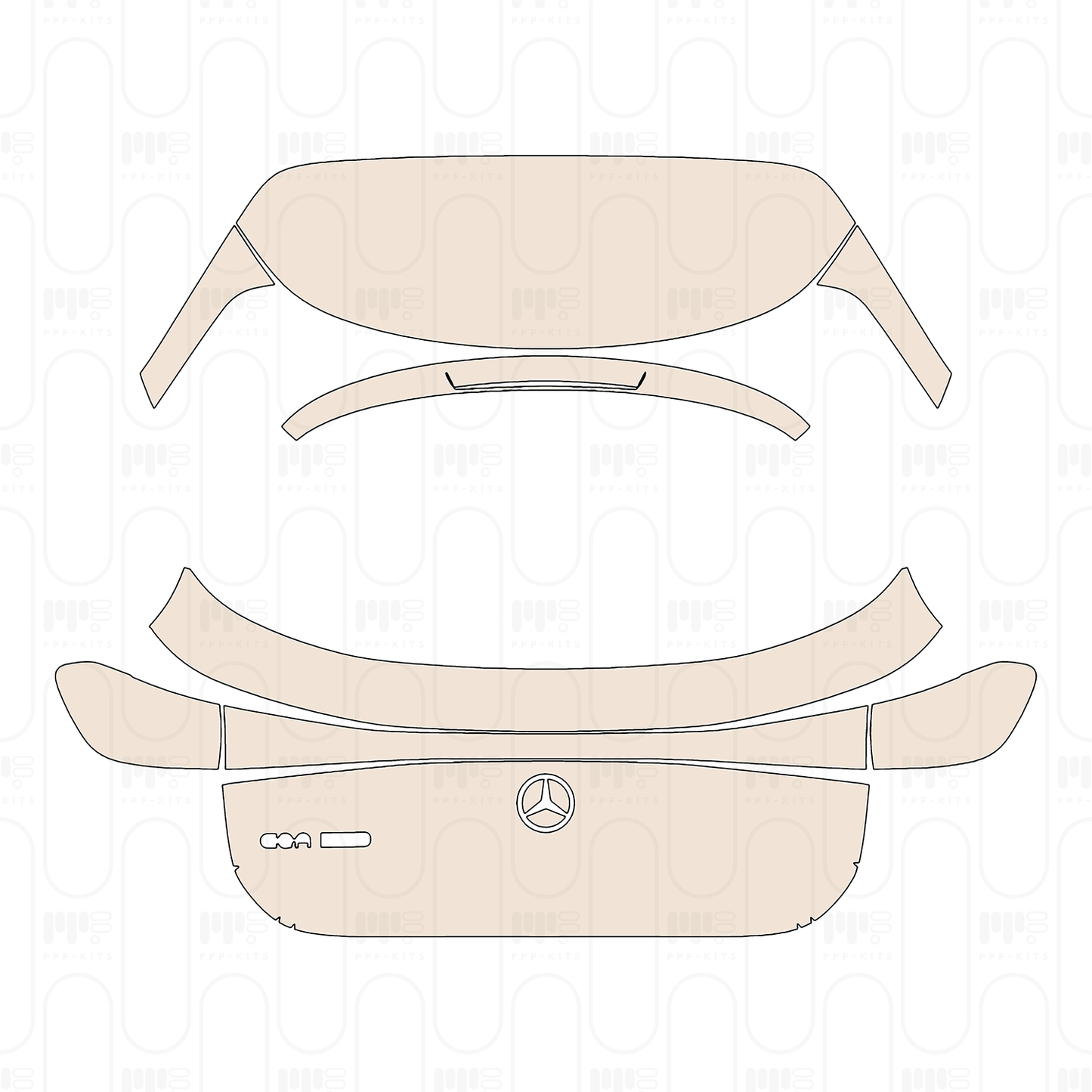 Pre-Cut PPF Mercedes-Benz EQA (CN) Base 2022