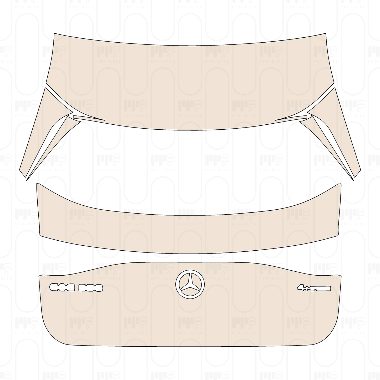 Pre-Cut PPF Mercedes-Benz EQE SUV AMG Line 2023