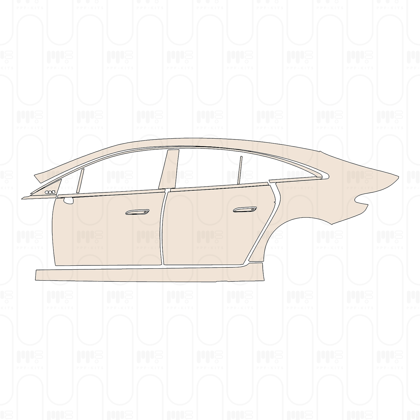 Pre-Cut PPF Mercedes-Benz EQS Base 2022