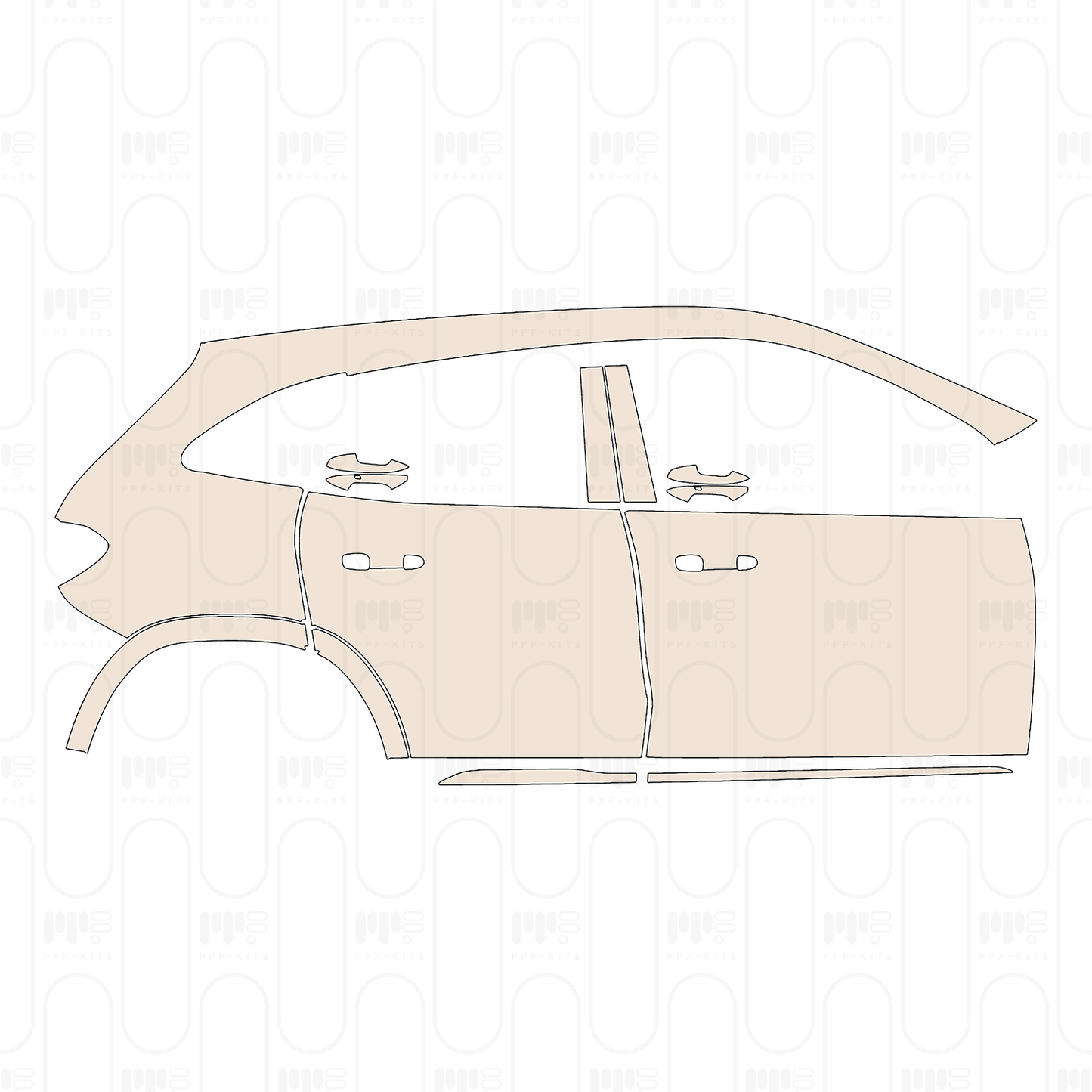 Pre-Cut PPF Mercedes-Benz GLA AMG GLA 45 2022