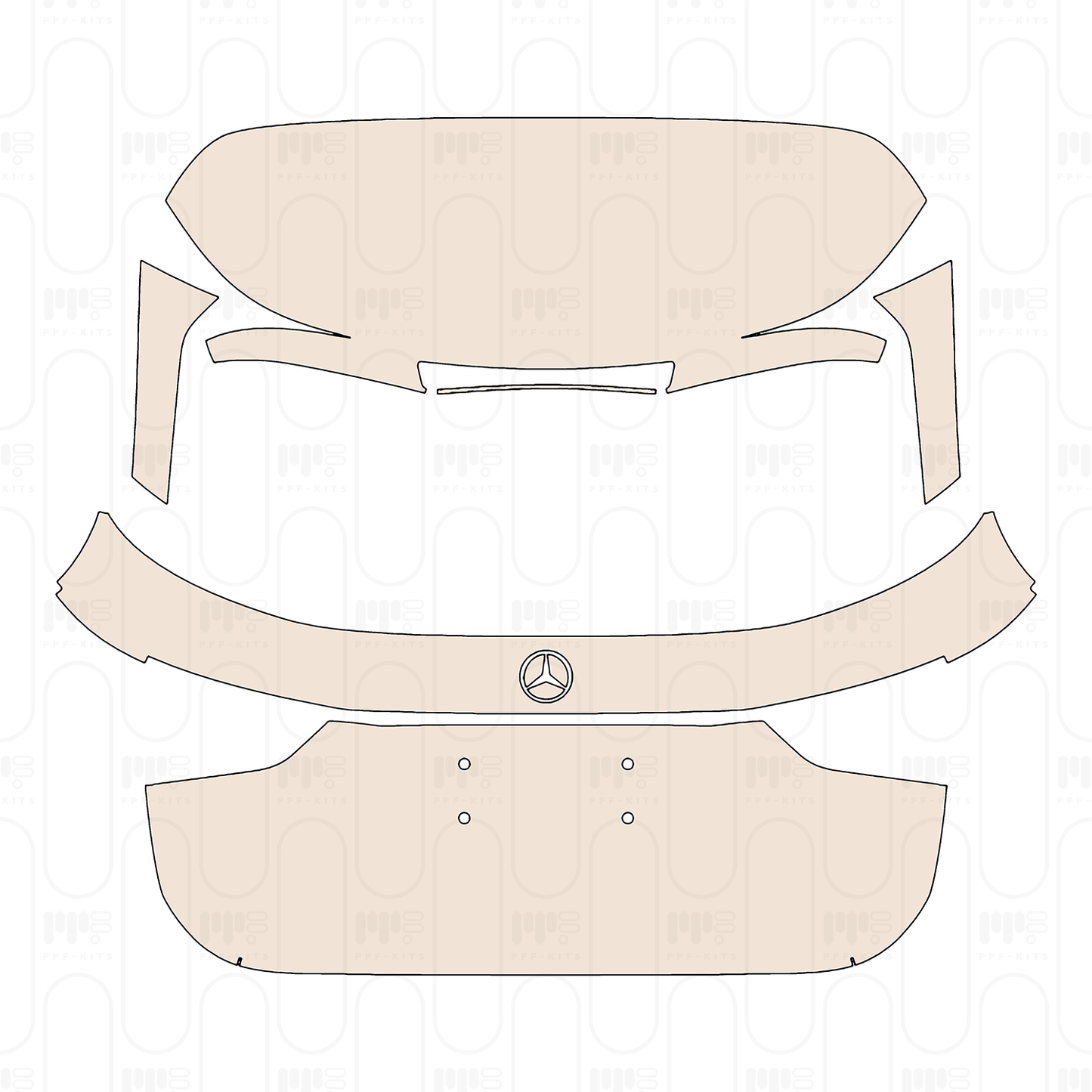 Pre-Cut PPF Mercedes-Benz GLA AMG GLA 35 2024