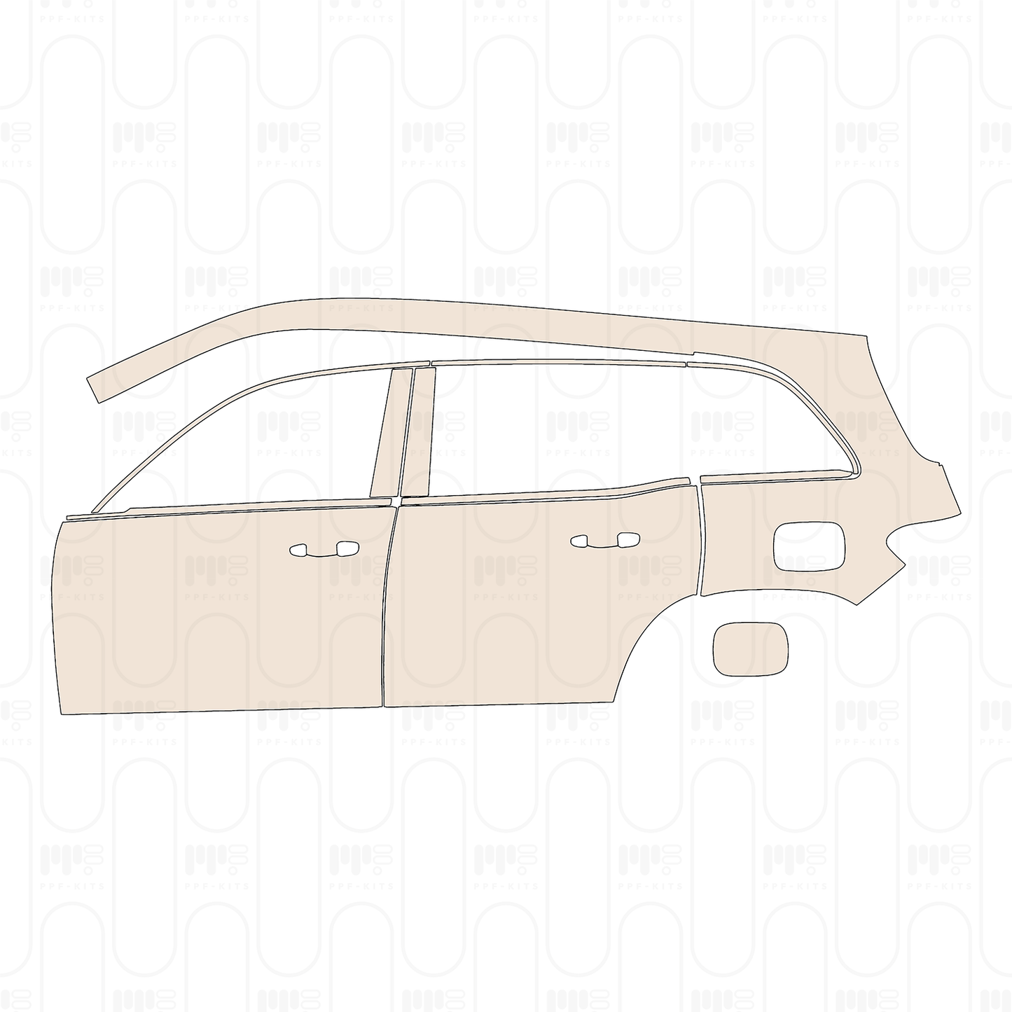 Pre-Cut PPF Mercedes-Benz GLB AMG-Line 2022