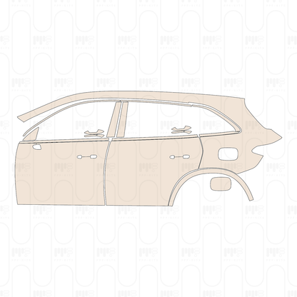 Pre-Cut PPF Mercedes-Benz GLC SUV Extended Wheelbase (GLC L) Base 2023