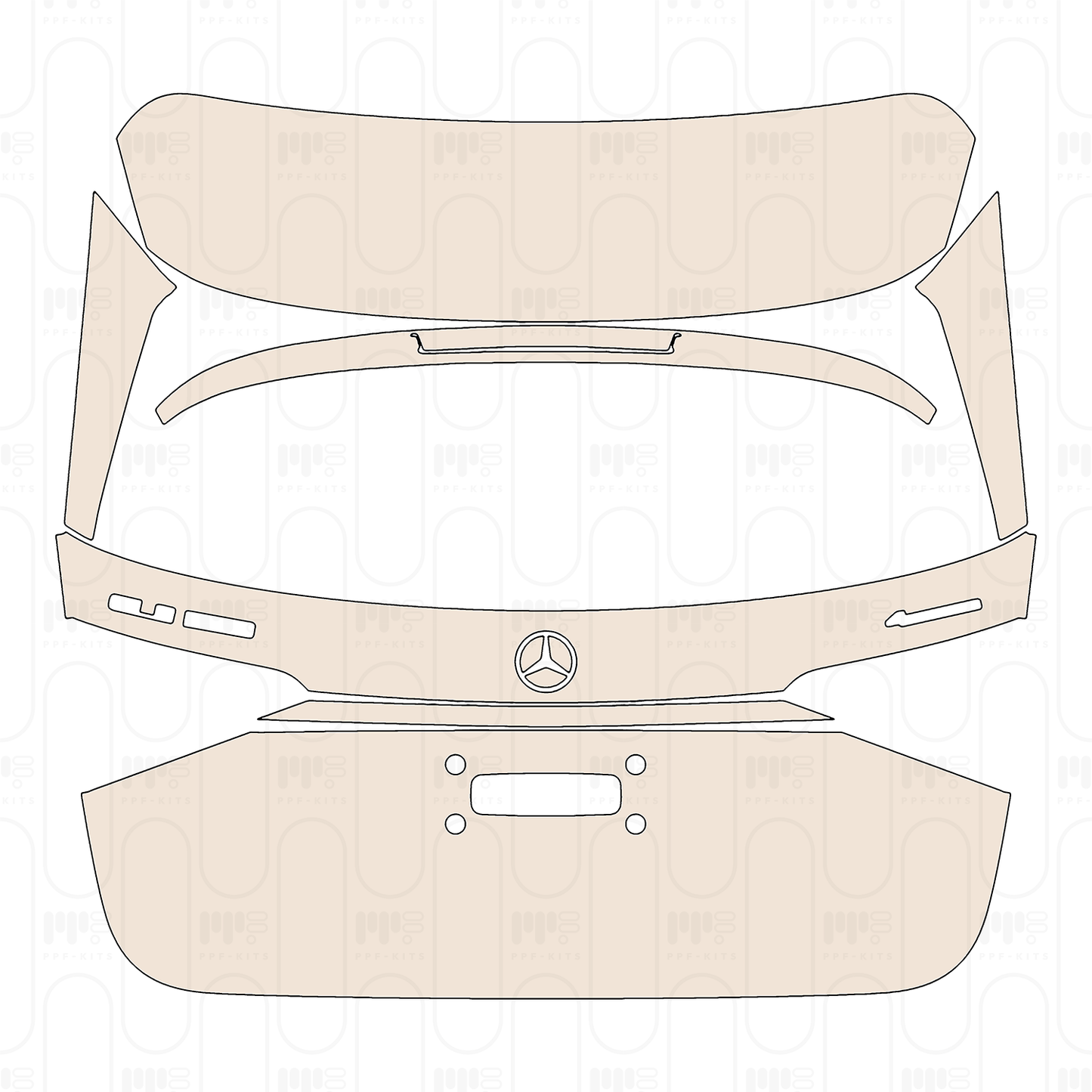 Pre-Cut PPF Mercedes-Benz GLE SUV Base 2022