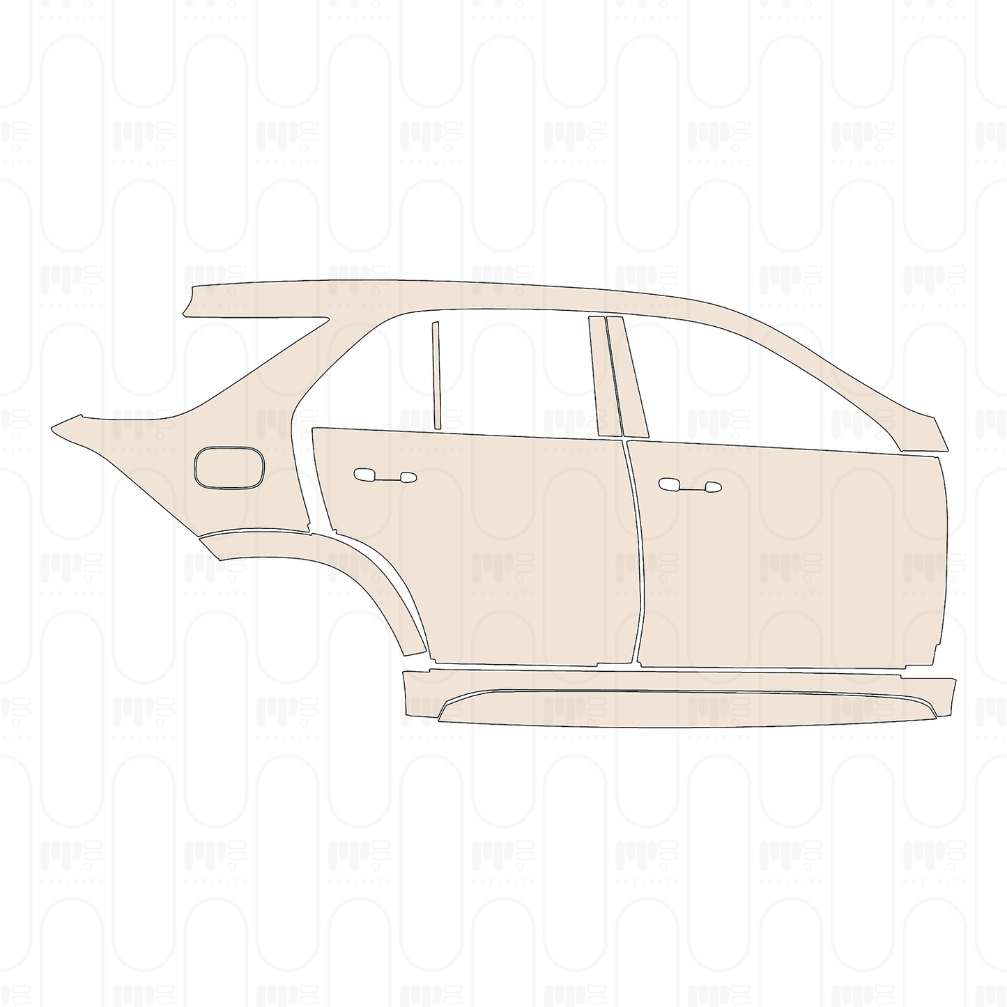 Pre-Cut PPF Mercedes-Benz GLE SUV AMG GLE 53 2022