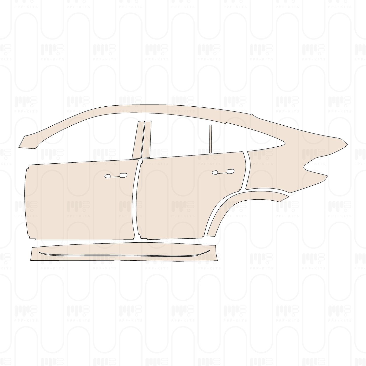 Pre-Cut PPF Mercedes-Benz GLE Coupe AMG-Line 2022