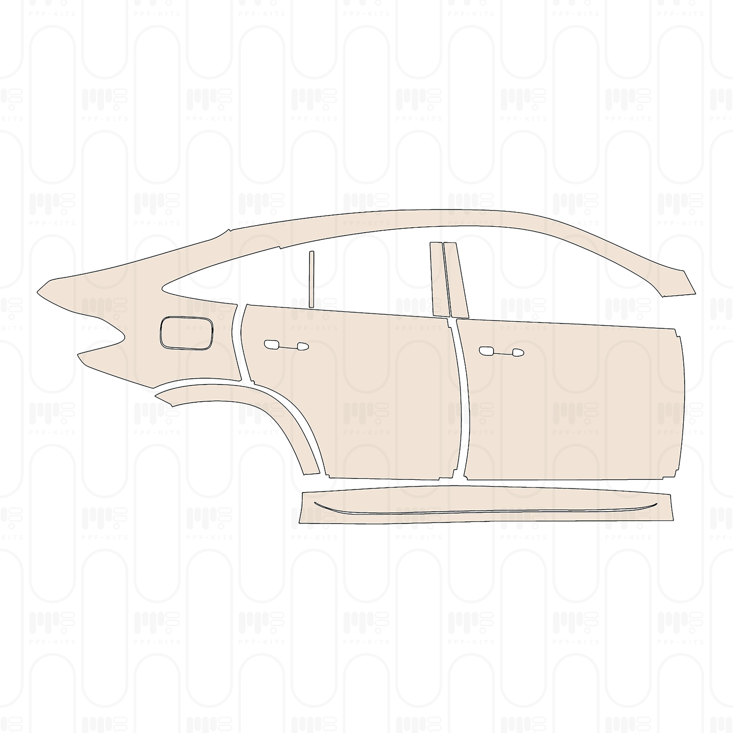 Pre-Cut PPF Mercedes-Benz GLE Coupe AMG-Line 2022
