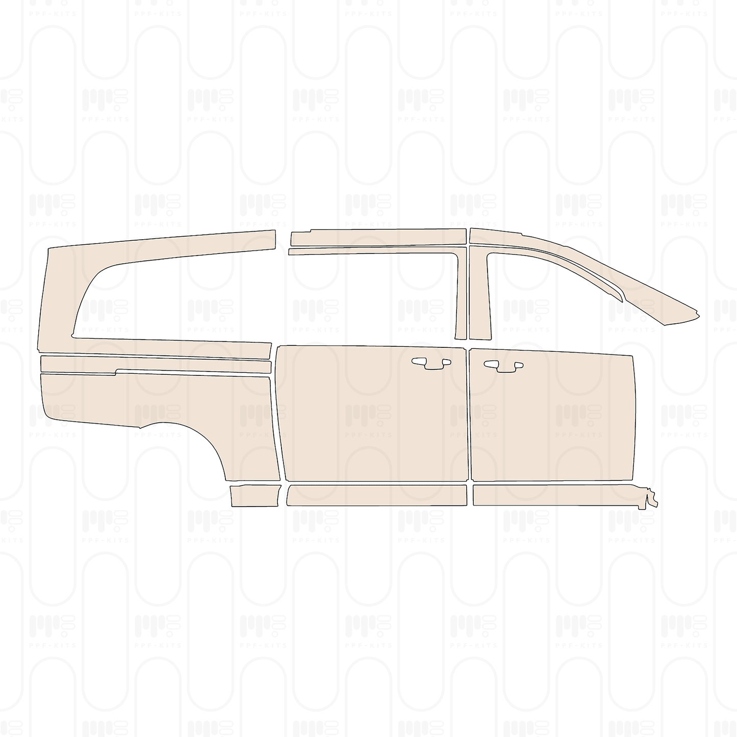 Pre-Cut PPF Mercedes-Benz V Class (Europe) Extra Long AMG-Line 2022