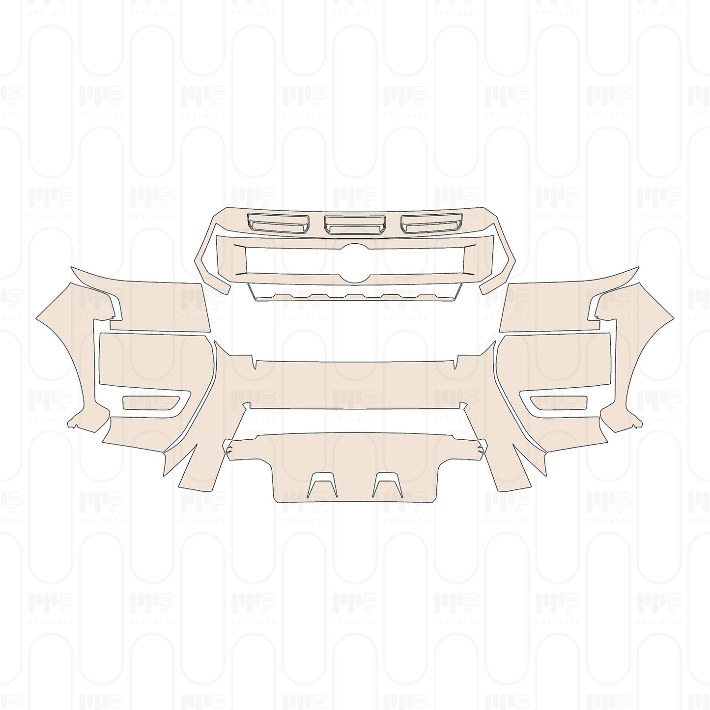 Pre-Cut PPF Nissan Frontier Crew Cab Pro-X 2025