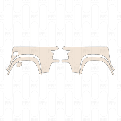 Pre-Cut PPF Nissan Frontier Crew Cab Pro-4X 2022