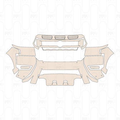 Pre-Cut PPF Nissan Frontier Crew Cab Pro-4X 2025