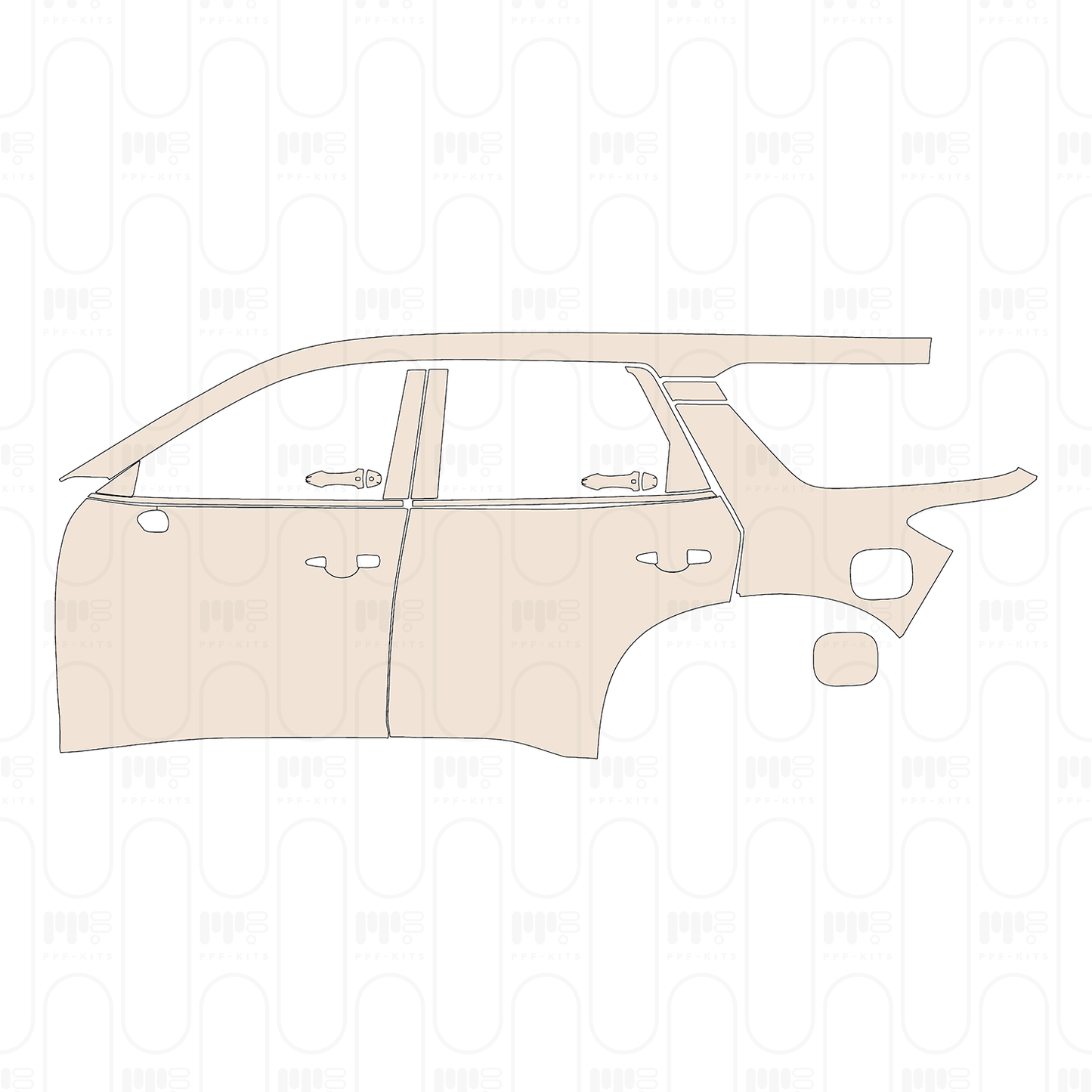 Pre-Cut PPF Nissan Pathfinder SV 2023